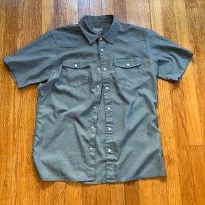 Western Rise AirLight Shop Shirt in smoke.